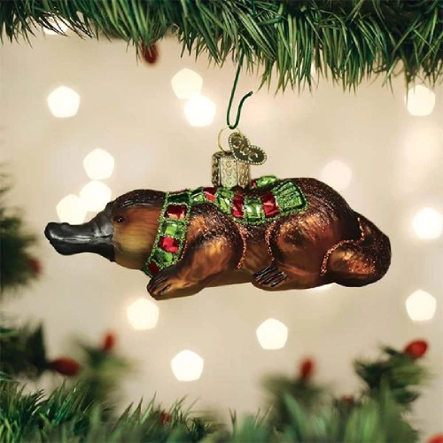 Platypus Glass Ornament - 10.5cm - Image 5