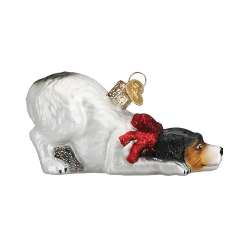 Norman Rockwell Signature Dog Glass Ornament - 8.5cm - Image 3