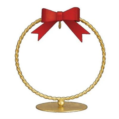 Single Braided Glass Ornament Stand Ornament - 15.5cm