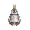 Sitting Penguin Chick Glass Ornament - 7.5cm