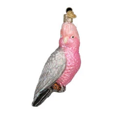 Rose-Breasted Cockatoo Glass Ornament - 13cm