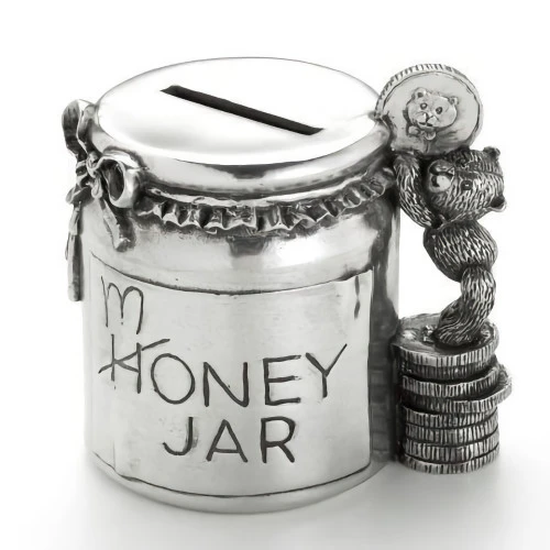 Teddy Money Box Coin Jar - 7cm