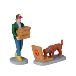 Lemax Top Pizza Delivery (Set Of 2)