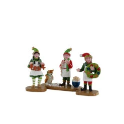 Lemax Crafty Christmas Elves (Set Of 3)