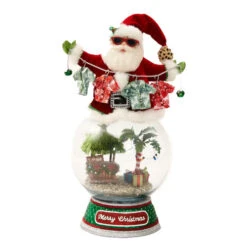 Katherines Santa On Snowglobe - 51cm