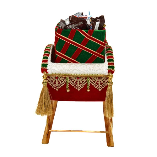 Katherines Collection Red Sled With Gifts Serving Piece - 30.5cm - Image 2