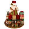Katherines Collection Santa In Slippers Wrapping Presents - 38cm