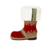 Katherines Collection Red With Gold Jewelled Braid Santa Boot - 30.5cm