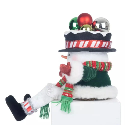 Katherines Peppermint Palace Snowman Candy Container Lanky Leg - 33.5cm - Image 2