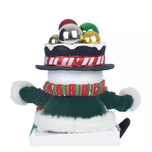 Katherines Peppermint Palace Snowman Candy Container Lanky Leg - 33.5cm - Image 4