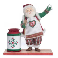 Katherines Santa With Utensil Cannister - 39.5cm