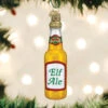 Elf Ale Beer Bottle Glass Ornament - 10cm