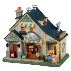 Lemax Morning Has Come Market - 17cm