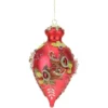 Mark Roberts Red Jeweled Glass Finial - 22cm