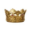 Gold Gilded Crown With Jewels - 22cm