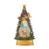 Santa In Chimney Light Up Water Tree - 35cm