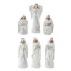 Embossed Silver Leaf Nativity (Set Of 6)- 19cm
