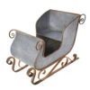 Galvanised Metal Sleigh - 70cm