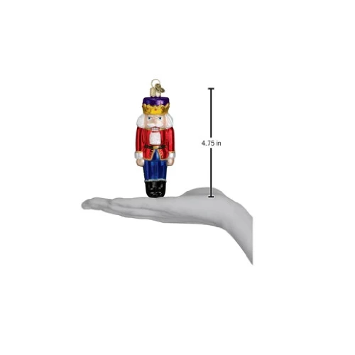Nutcracker Prince Glass Ornament - 12cm - Image 2
