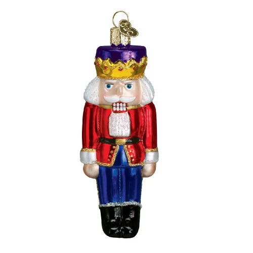 Nutcracker Prince Glass Ornament - 12cm