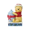 Jim Shore Christmas Winnie The Pooh Personality Pose - 10cm