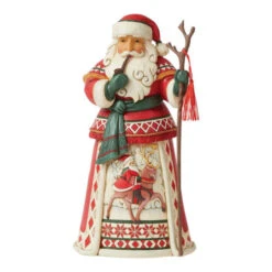 Jim Shore Lapland Santa Riding Reindeer - 26cm