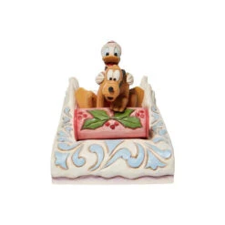 Jim Shore Donald And Pluto Sledding - 11cm