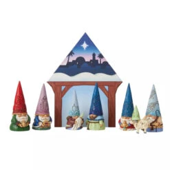 Jim Shore Gnome Nativity (Set Of 8) - 16.5cm