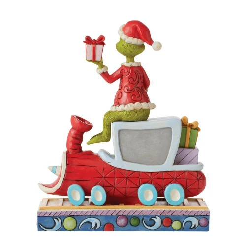 Dr Seuss Grinch On Train Figurine - 20.5cm - Image 2