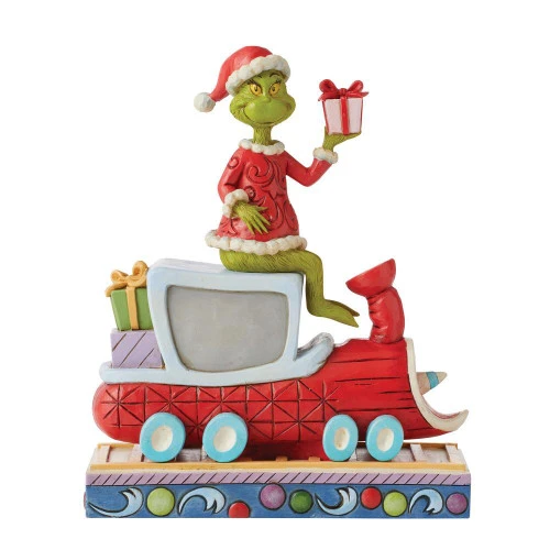 Dr Seuss Grinch On Train Figurine - 20.5cm