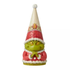 Dr Seuss Grinch Gnome With Clenched Hands - 17.5cm