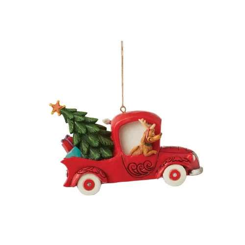 Dr Seuss Grinch Red Truck Ornament - 7.5cm - Image 3