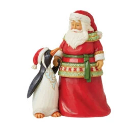 Jim Shore Santa With Penguin - 13cm