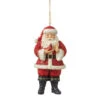 Jim Shore Santa With Cardinal Ornament - 12cm