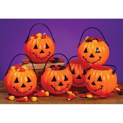 Party Pumpkin Candy Baskets (Pack Of 6) - Image 2