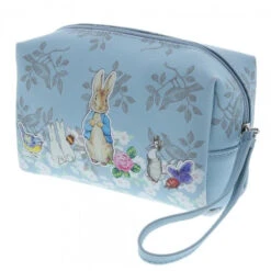 Peter Rabbit Blue Illustrated Wash Bag - 17.5cm
