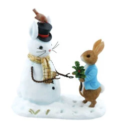Beatrix Potter Peter Rabbit And Snow Rabbit Christmas - 9.5cm