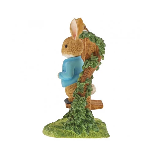 Peter Rabbit On Wooden Style Figurine - 8cm - Image 2