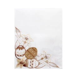 White Easter Egg Table Runner - 174cm