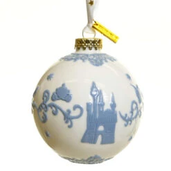 Cinderella - White Bauble Ornament - 13cm