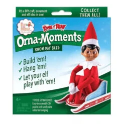 Elves At Play - Moments Snow Day Sled