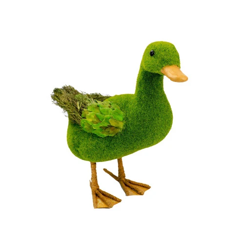 Green Moss Style Woodland Duck - 34cm