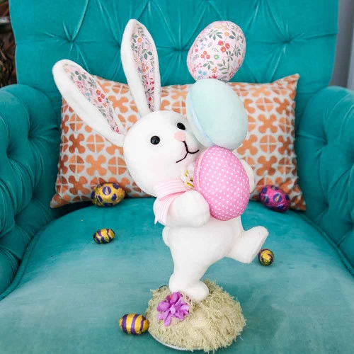 Marching Rabbit Juggling Easter Eggs - 34cm - Image 4