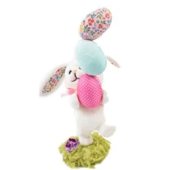 Marching Rabbit Juggling Easter Eggs - 34cm