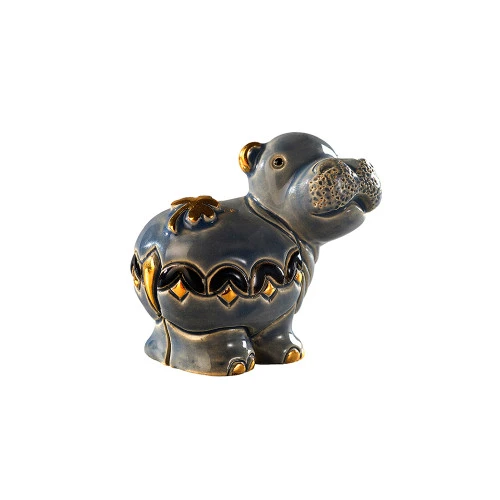 De Rosa Mini Hippopotamus Figurine - 4cm