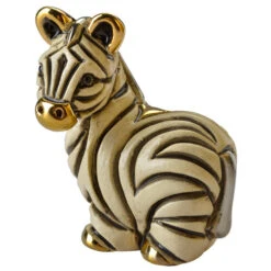 De Rosa Mini Zebra Figurine - 4cm