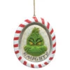 Dr Seuss The Grinch Naughty Nice Rotating Ornament - 12cm