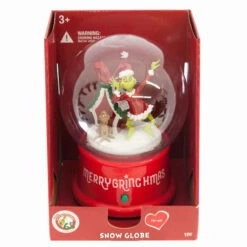 Dr Seuss Grinch Musical Snow Globe (5 Songs) - 16cm