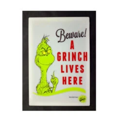 Dr Seuss Grinch Lives Here Sign - 35cm
