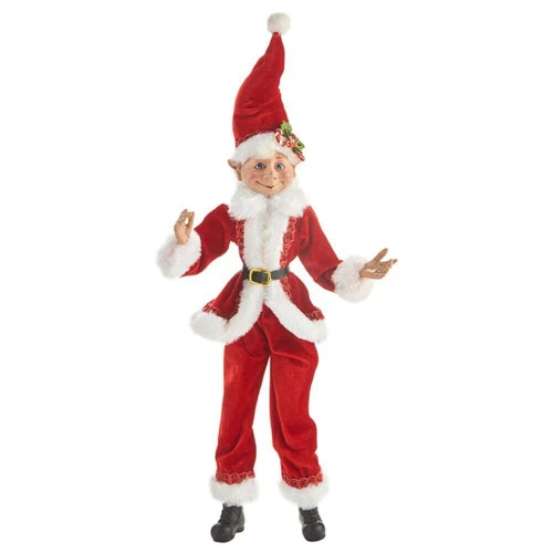 Christmas Elf In Santa Costume - 40cm